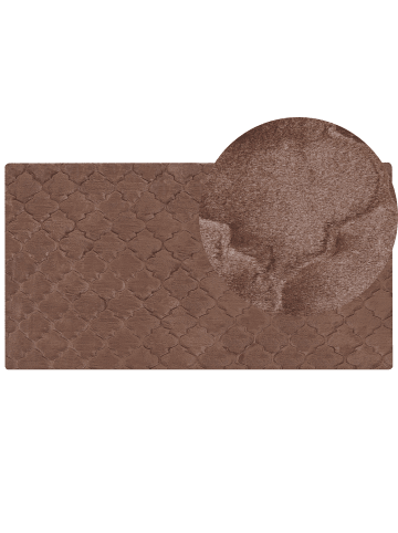 Beliani Shaggy GHARO in Braun - (W) 80 x (L) 150 cm