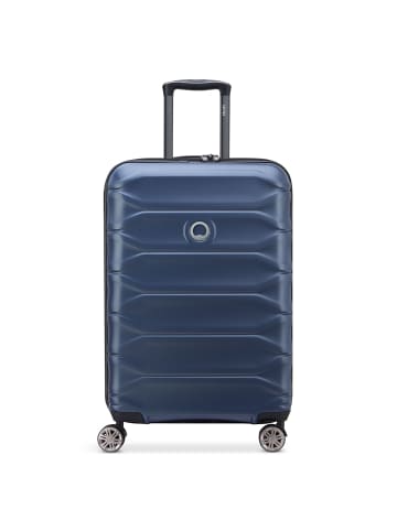 Delsey Meteor 4 Rollen Trolley 68 cm mit Dehnfalte in blue