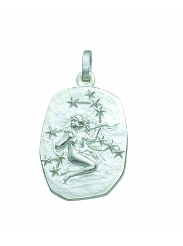 Adeliás Damen & Herren 925 Silber Sternzeichen Anhänger Jungfrau in silber