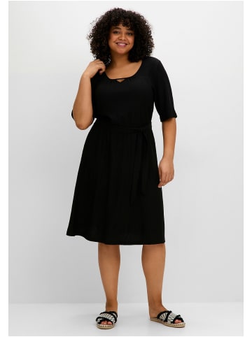 sheego Kleid in schwarz
