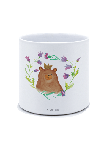 Mr. & Mrs. Panda Blumentopf Groß Bär Königin ohne Spruch in Weiß