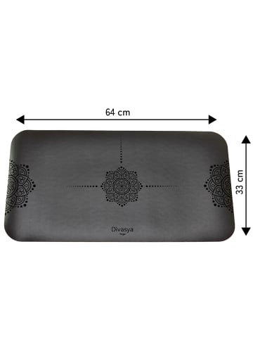 Divasya Yoga Knie Pad in Schwarz - 64 x 33 x 0,5cm