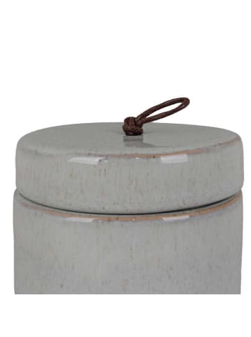 House Nordic JAR Dose mit Deckel Grau Keramik 10x10 cm