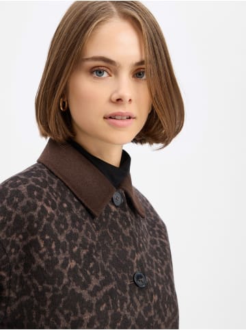 comma Wolljacke in schwarz braun - 0001