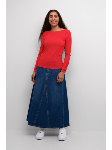 Kaffe T-shirt KArebecca Slim fit in Fiery Red CC.