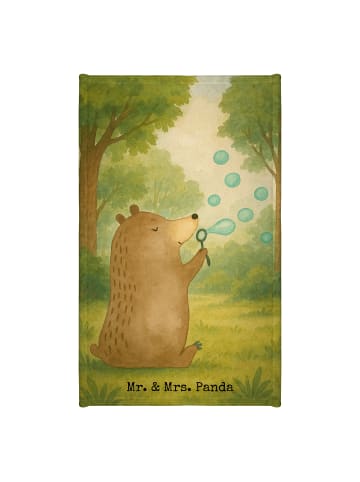 Mr. & Mrs. Panda Gästehandtücher Bär Seifenblasen Design ohne Sp... in Weiß