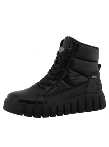 Tom Tailor Schnürstiefel  in Schwarz