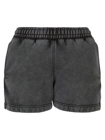 Urban Classics Urban Classics Damen Ladies Stone Washed Shorts in black