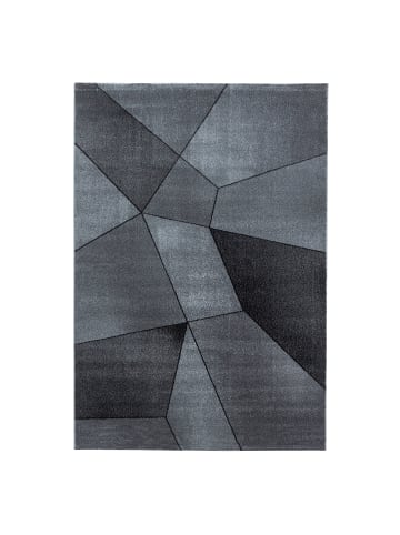 KADIMA DESIGN Teppich Kurzflor Geometrisch Polypropylen Wohnzimmer in Grau
