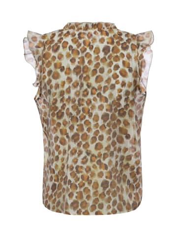 Marie Lund Blusentop in braun beige - 0004