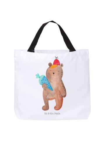 Mr. & Mrs. Panda Tote Bag Bär Schultüte ohne Spruch in Weiß