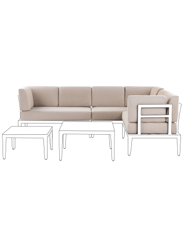 Beliani Kissenbezug RIMA III in Beige - (W) 50 x (H) 14 x (L) 35 cm