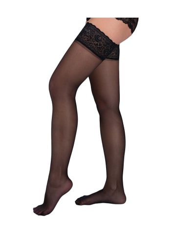 Trasparenze Halterlose Strümpfe ROSY in black