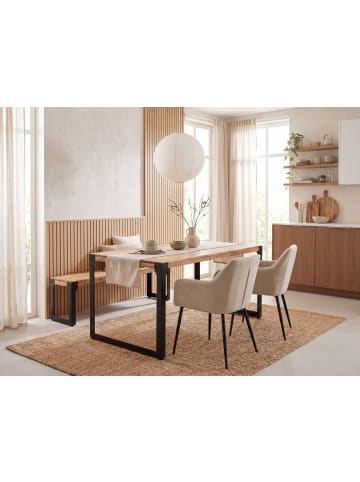 FineBuy Esstisch in Braun / Akazie / 120x60x76