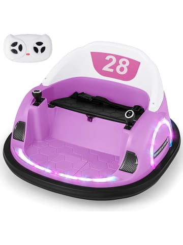 COSTWAY 12V Autoscooter Kinder mit Fernbedienung in Rosa