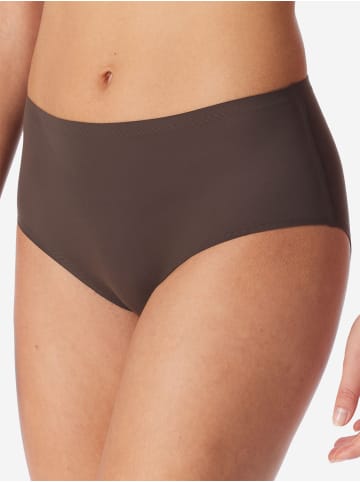 Schiesser Slip Invisible Soft in deep brown