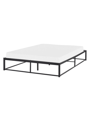 Beliani Doppelbett VIRY in Schwarz - (W) 146 x (H) 30 x (L) 206 cm