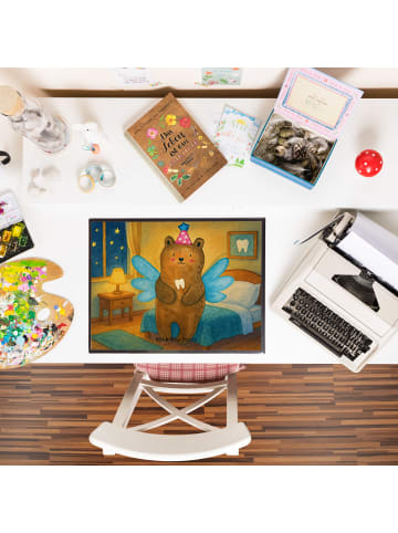 Mr. & Mrs. Panda schreibtischunterlage Bär Zahnfee Design ohne S... in Weiß