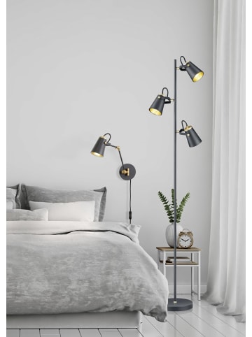 Licht-Erlebnisse Wandlampe (B)12 x (H)25 cm in Schwarz