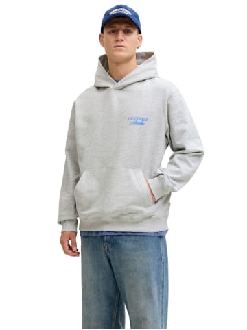Jack & Jones Sweatshirt JORNORREBRO TYPO BACK SWEAT HOOD in Weiß