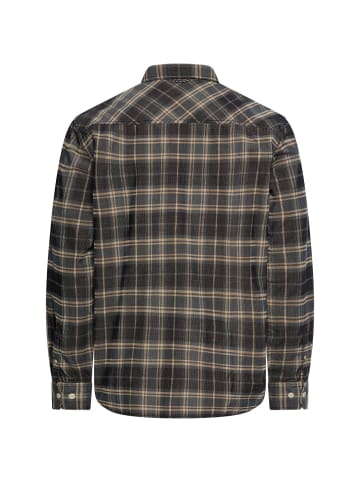 Camel Active Baumwollhemd mit Button-Down-Kragen in Tintenblau