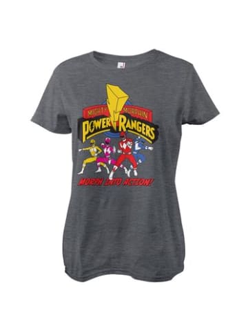 Power Rangers Shirt "Morph Into Action Girly Tee" in Grau