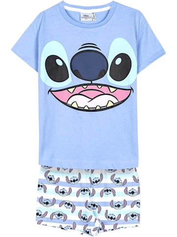 Cerda Schlafanzug kurz Lilo & Stitch in Hellblau
