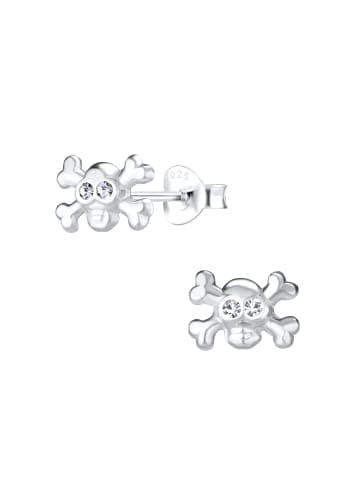 Alexander York Ohrstecker TOTENKOPF in 925 Sterling Silber, 2-tlg. in silver