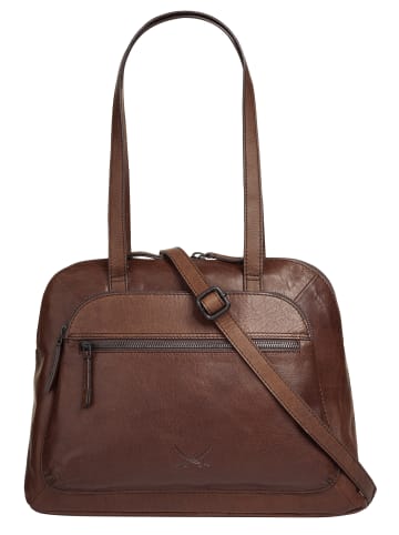 Sansibar Shopper echt Leder in cognac
