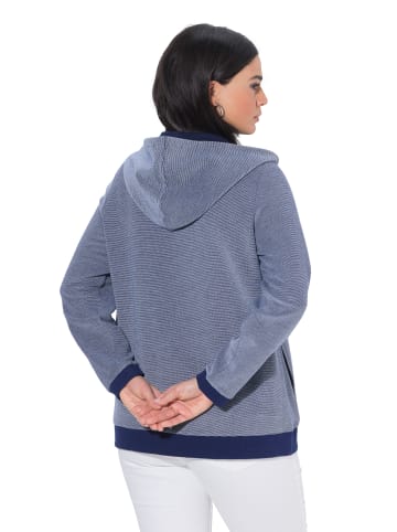 Ulla Popken Sweatjacke in tintenblau