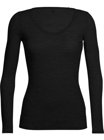 icebreaker Langarmshirt in schwarz