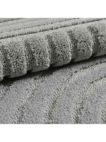 KADIMA DESIGN Teppich 3D Waschbar Skandinavischer Boho RIGI Strapazierfähig in Silber