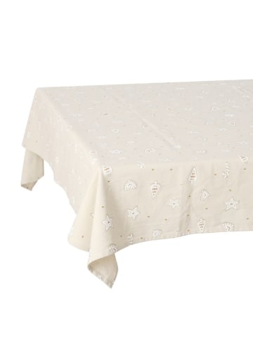 Boltze Baumwolltischdecke BAKERY in Beige, (B) 140 x (H) 0,5 x (L) 180 cm