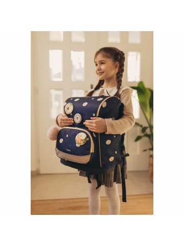 Belmil Rucksack Compact Plus Premium Schulranzen Set 5-t. Daisy Federtasche 7 Jahre