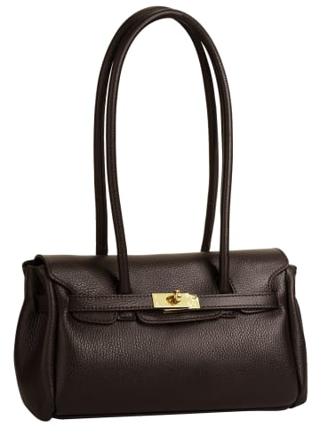 Forty degrees Handtasche Morvina echt Leder in dunkelbraun