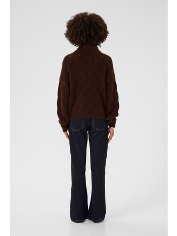 CULTURE Strickpullover CUkimmy Oversize fit in Bitter Chocolate Melange