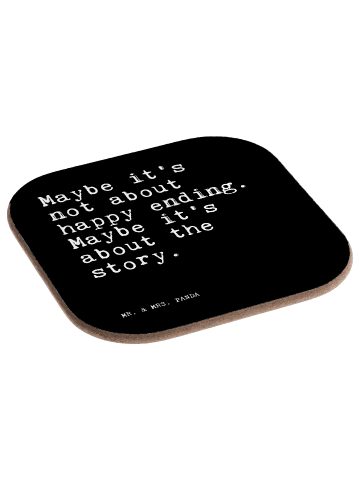 Mr. & Mrs. Panda Flaschenuntersetzer Maybe it's not about... mit... in Schwarz