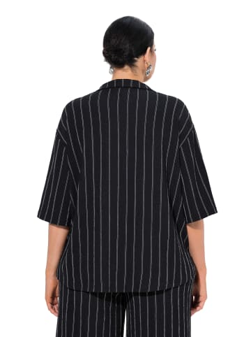 Ulla Popken Hemdbluse in schwarz