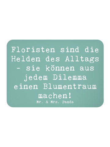 Mr. & Mrs. Panda Magnet Spruch Floristin Heldin mit Spruch in Meeresbrise