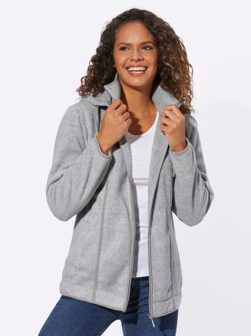 WITT WEIDEN Fleecejacke in grau-meliert