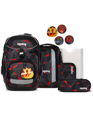 Ergobag Pack Schulrucksack Set 6-tlg. TaekBärdo 2025 in schwarz