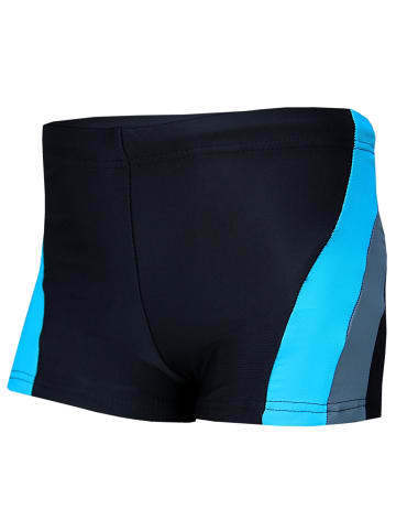 Aquarti Jungen Kinder Badehose Seitliche Paspel in schwarz Modell 1