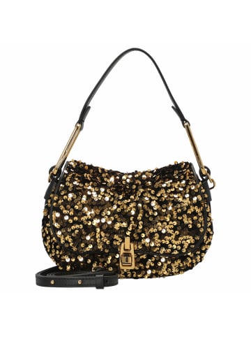 COCCINELLE Magie Pailettes - Schultertasche 22 cm (golden/noir) in golden/noir