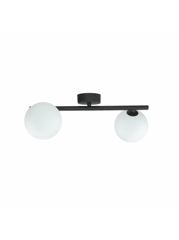 Licht-Erlebnisse Deckenlampe (B)22 x (L)43 x (H)15 cm in Schwarz Weiß