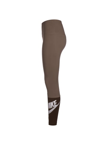 Nike Performance Funktionstights One Dri-Fit HR in braun / schwarz