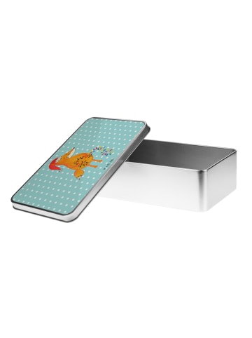 Mr. & Mrs. Panda Dose Fuchs Weihnachten ohne Spruch in Türkis Pastell