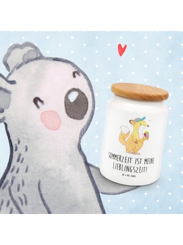 Mr. & Mrs. Panda Kaffeedose Sommer Freude mit Spruch in Weiß