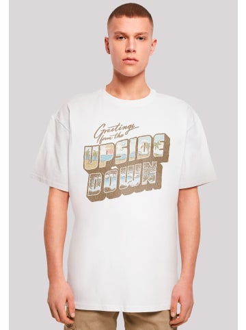 F4NT4STIC Oversize T-Shirt Stranger Things Greetings From Upside Down in weiß