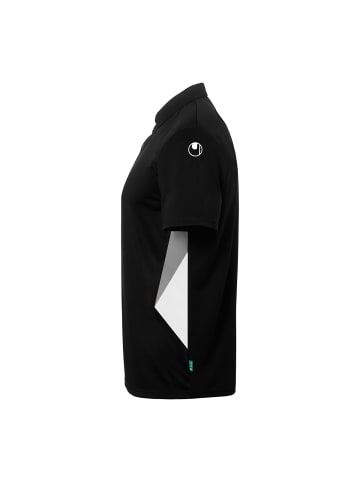 uhlsport  POLO SHIRT Equipe 29 in schwarz/weiß/steingrau