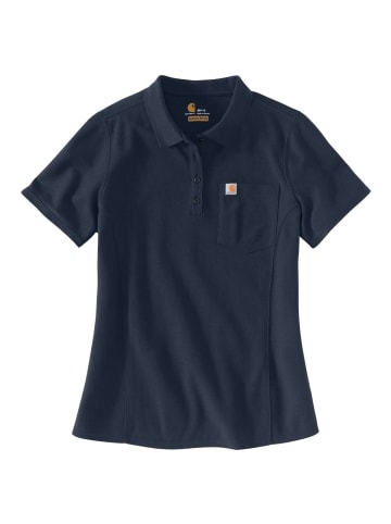 CARHARTT  Polo T-Shirt in Marineblau